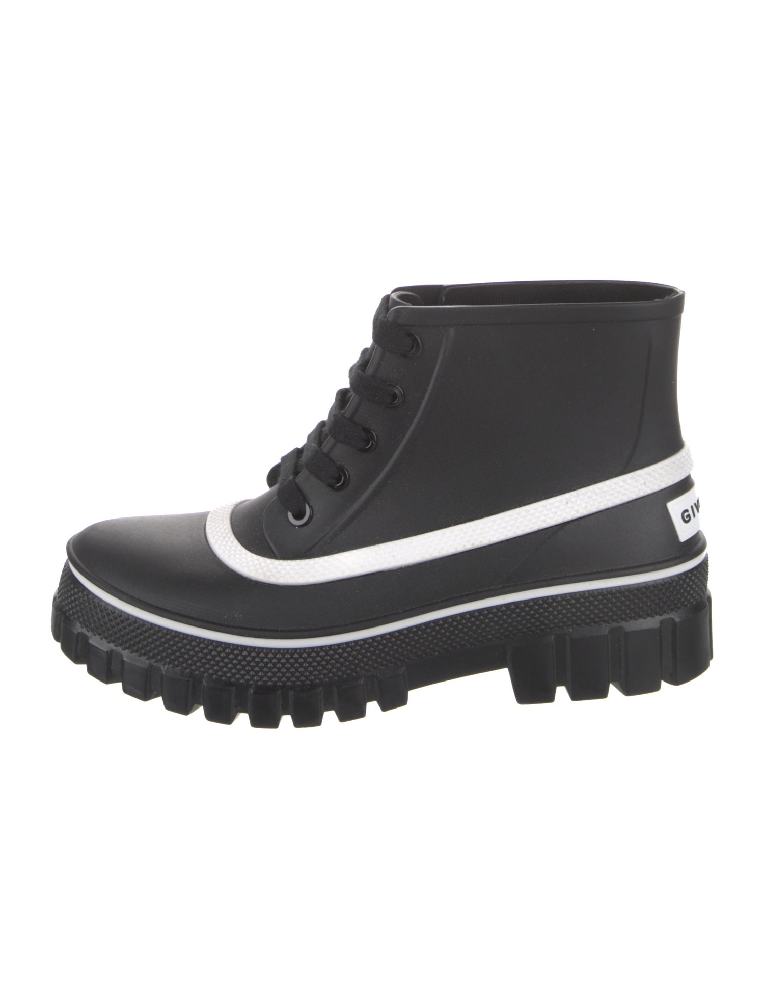 Givenchy Rubber Colorblock Pattern Rain Boots