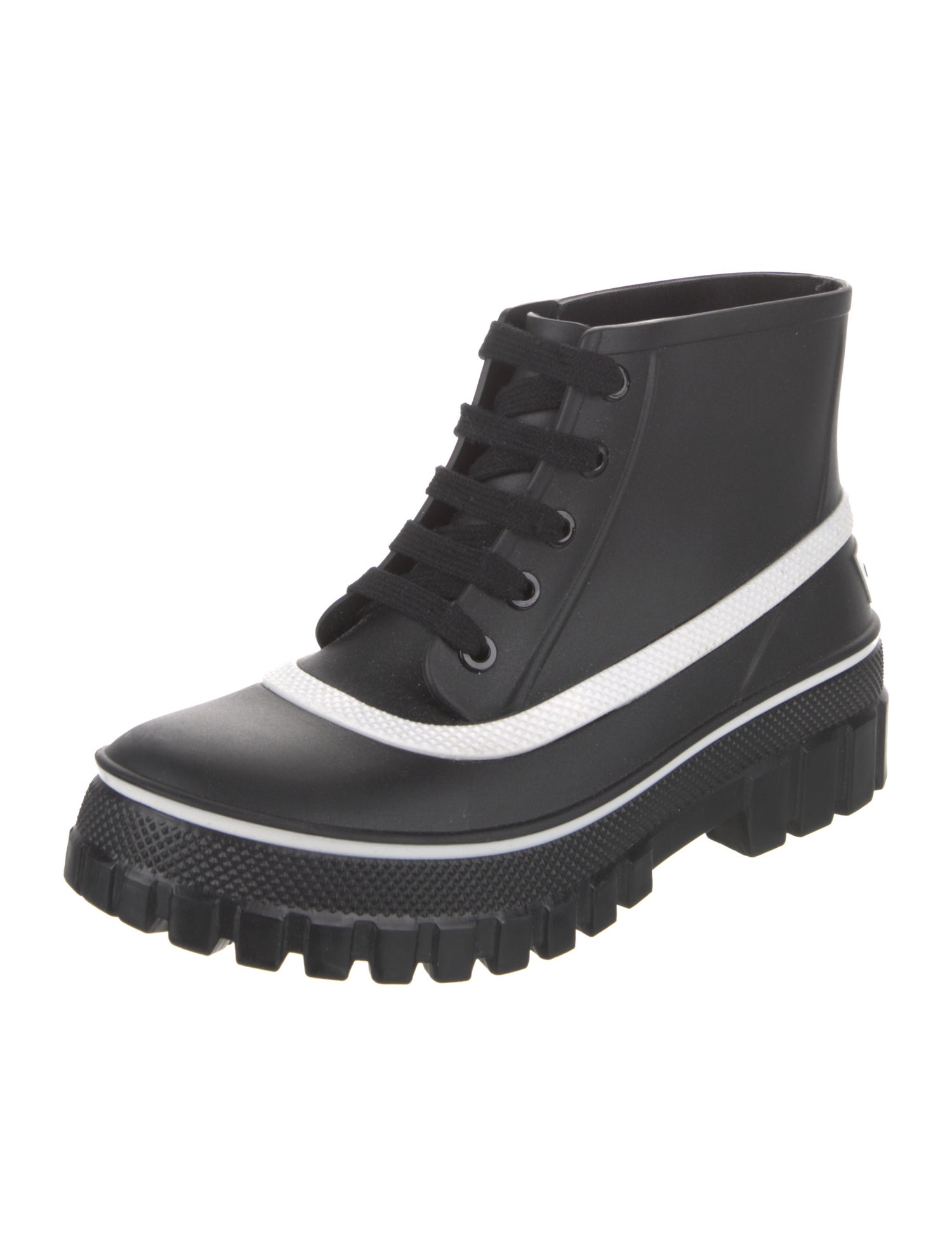Givenchy Rubber Colorblock Pattern Rain Boots