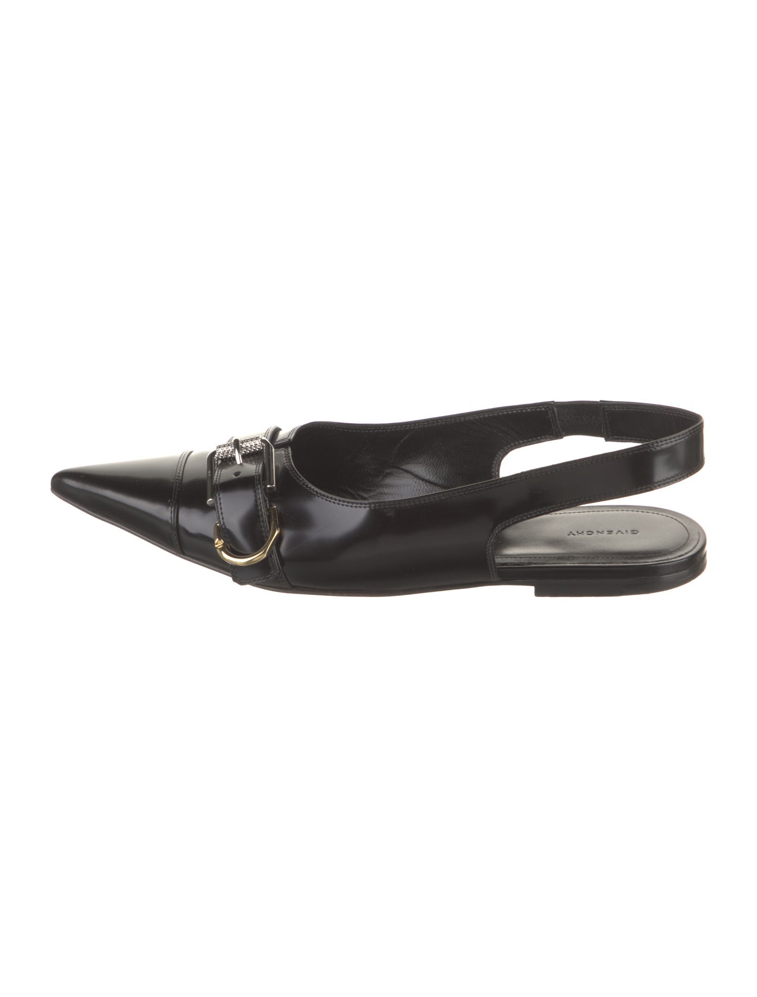 Givenchy Leather Slingback Flats