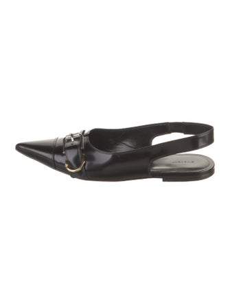 Givenchy Leather Slingback Flats