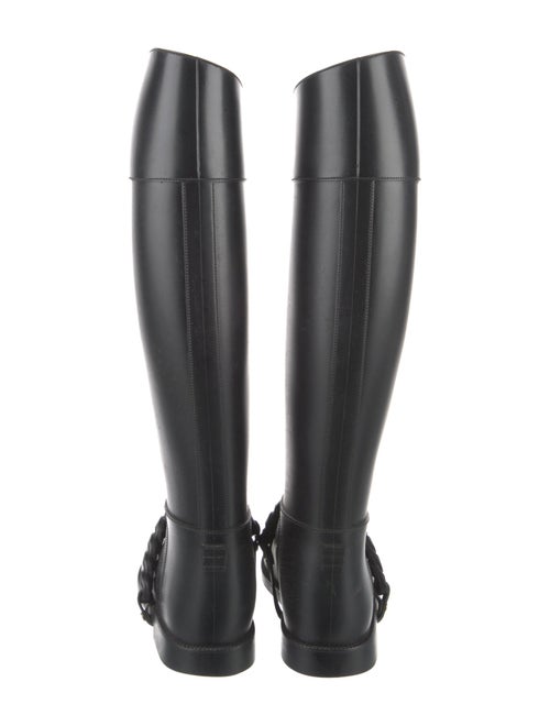 Givenchy Rubber Chain-Link Accents Rain Boots