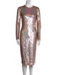 Givenchy Sequin Midi Length Dress