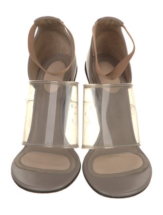 Givenchy Leather Colorblock Pattern Sandals