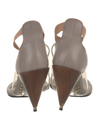 Givenchy Leather Colorblock Pattern Sandals