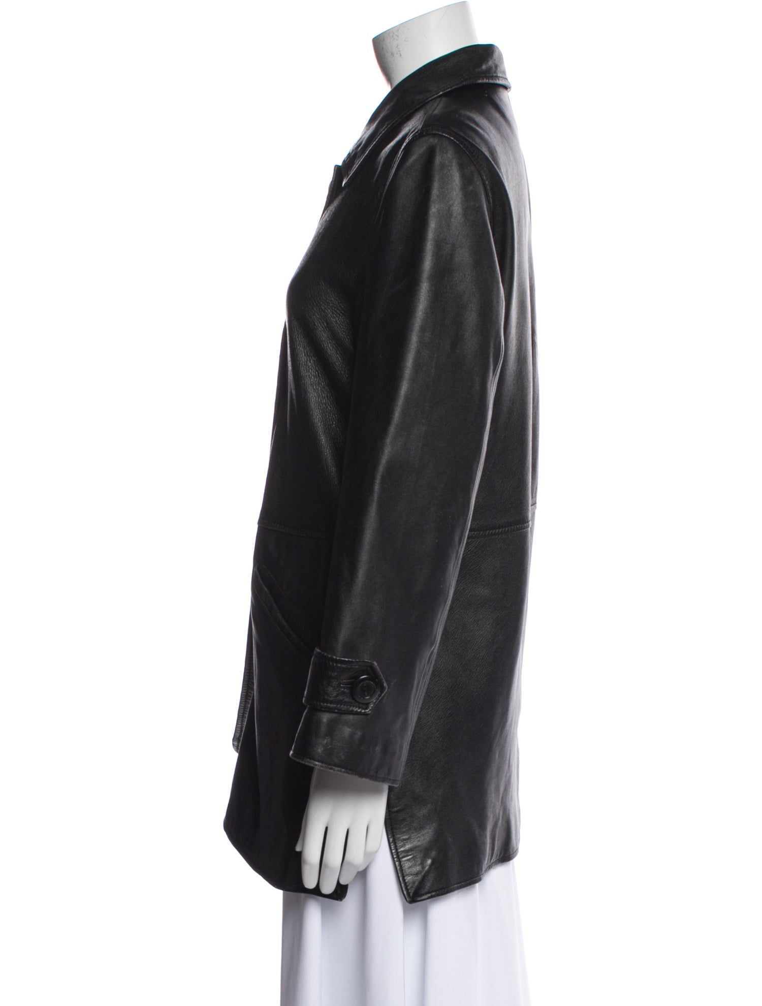 Givenchy Cuir Leather Trench Coat