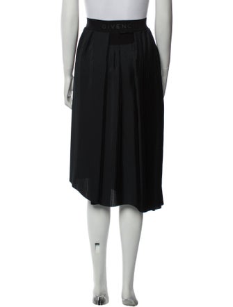Givenchy Pleated Accents Midi Length Skirt