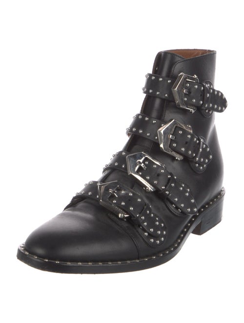 Givenchy Leather Studded Accents Combat Boots