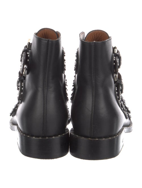 Givenchy Leather Studded Accents Combat Boots