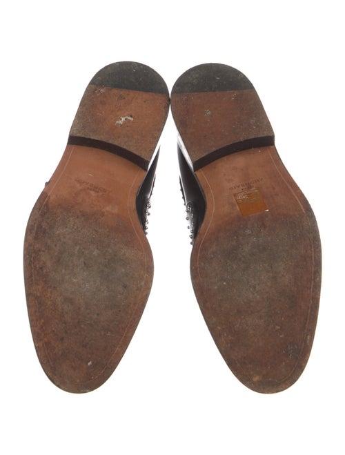 Givenchy Leather Studded Accents Combat Boots