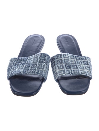 Givenchy Denim Printed Slides