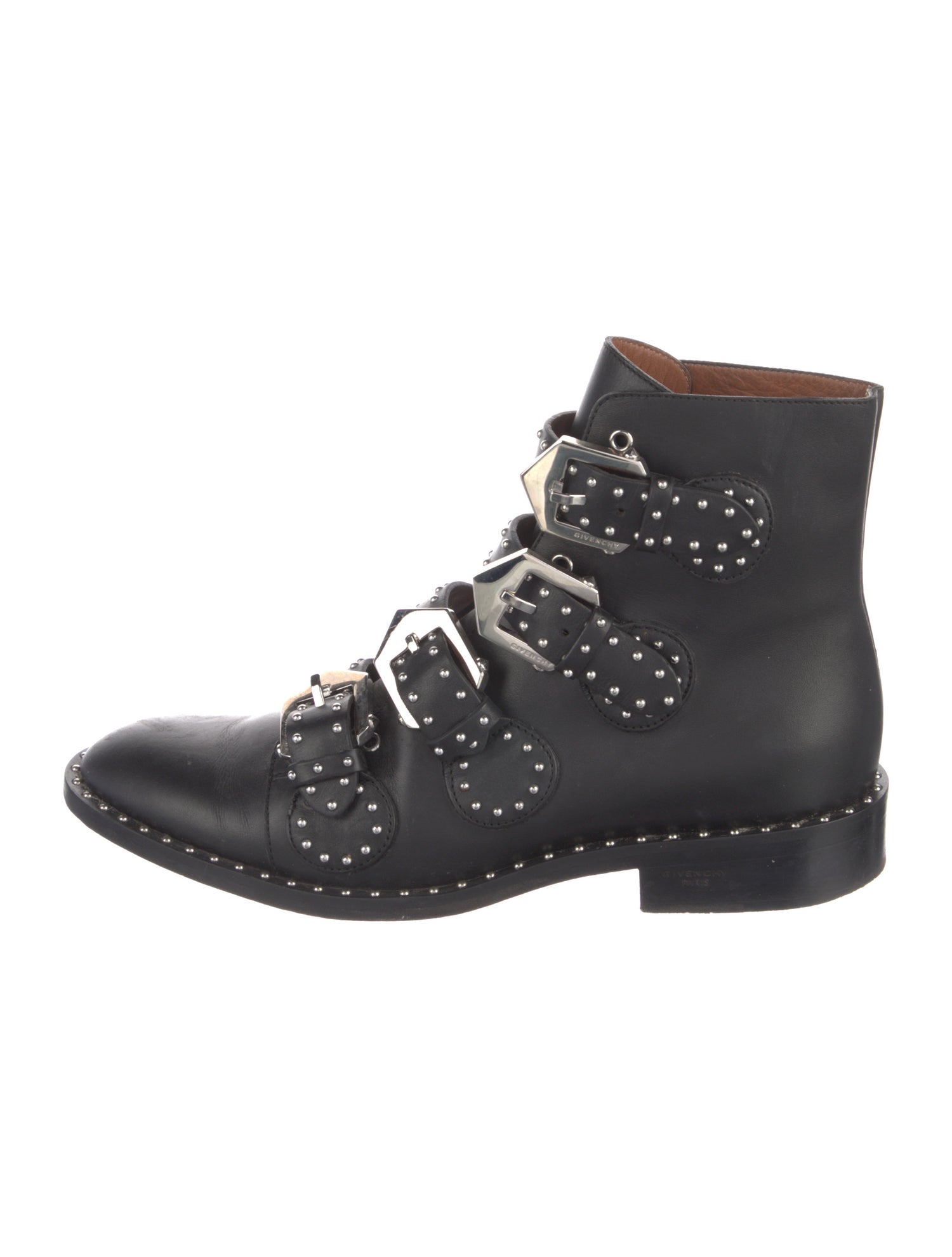 Givenchy Leather Studded Accents Boots