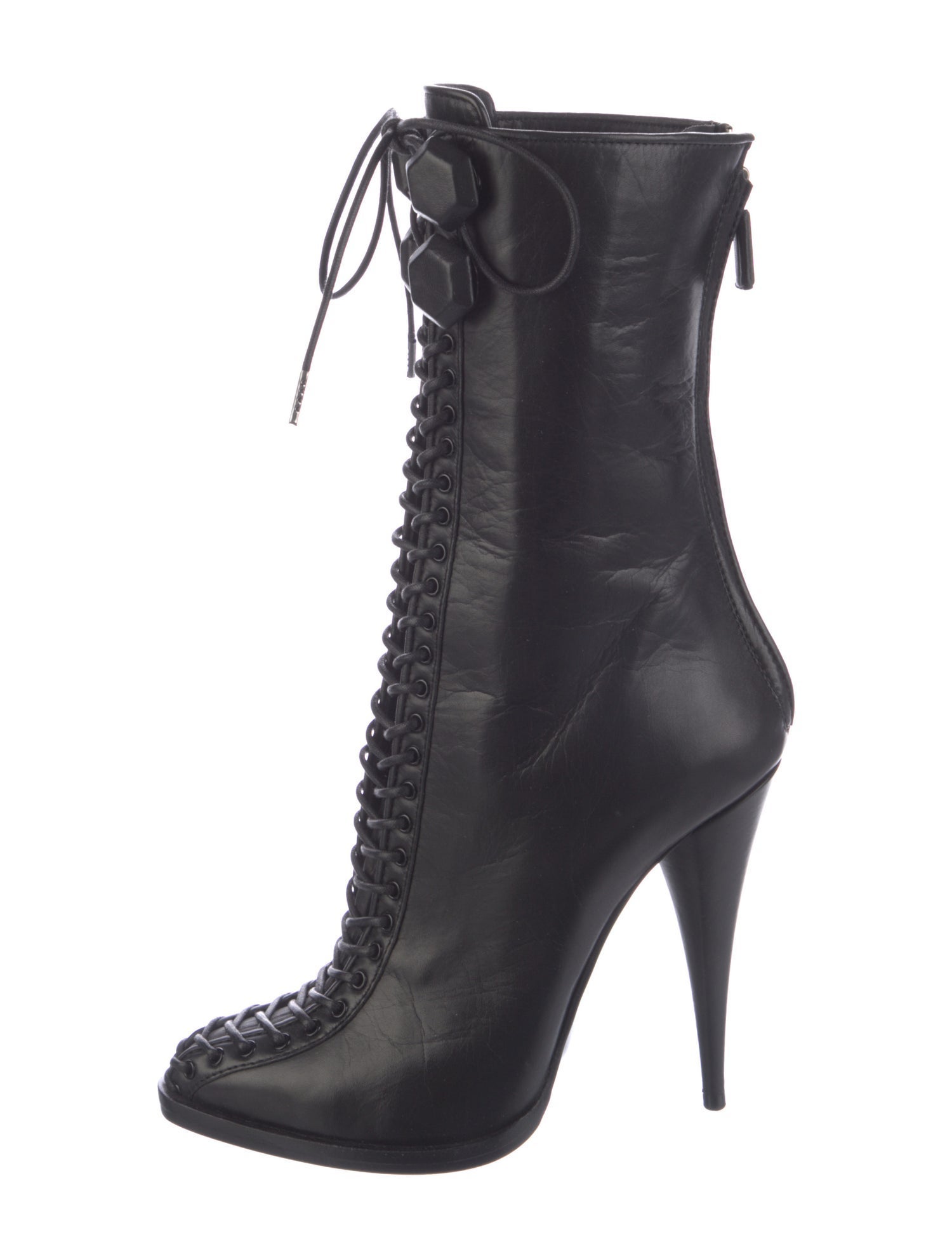 Givenchy Leather Lace-Up Boots