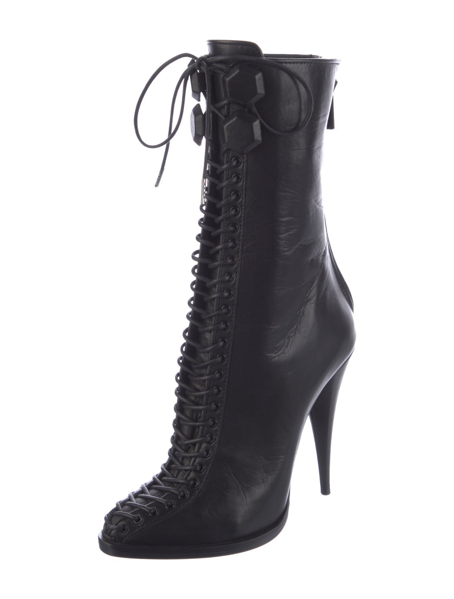Givenchy Leather Lace-Up Boots