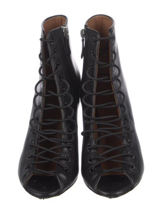 Givenchy Leather Cutout Accent Pumps