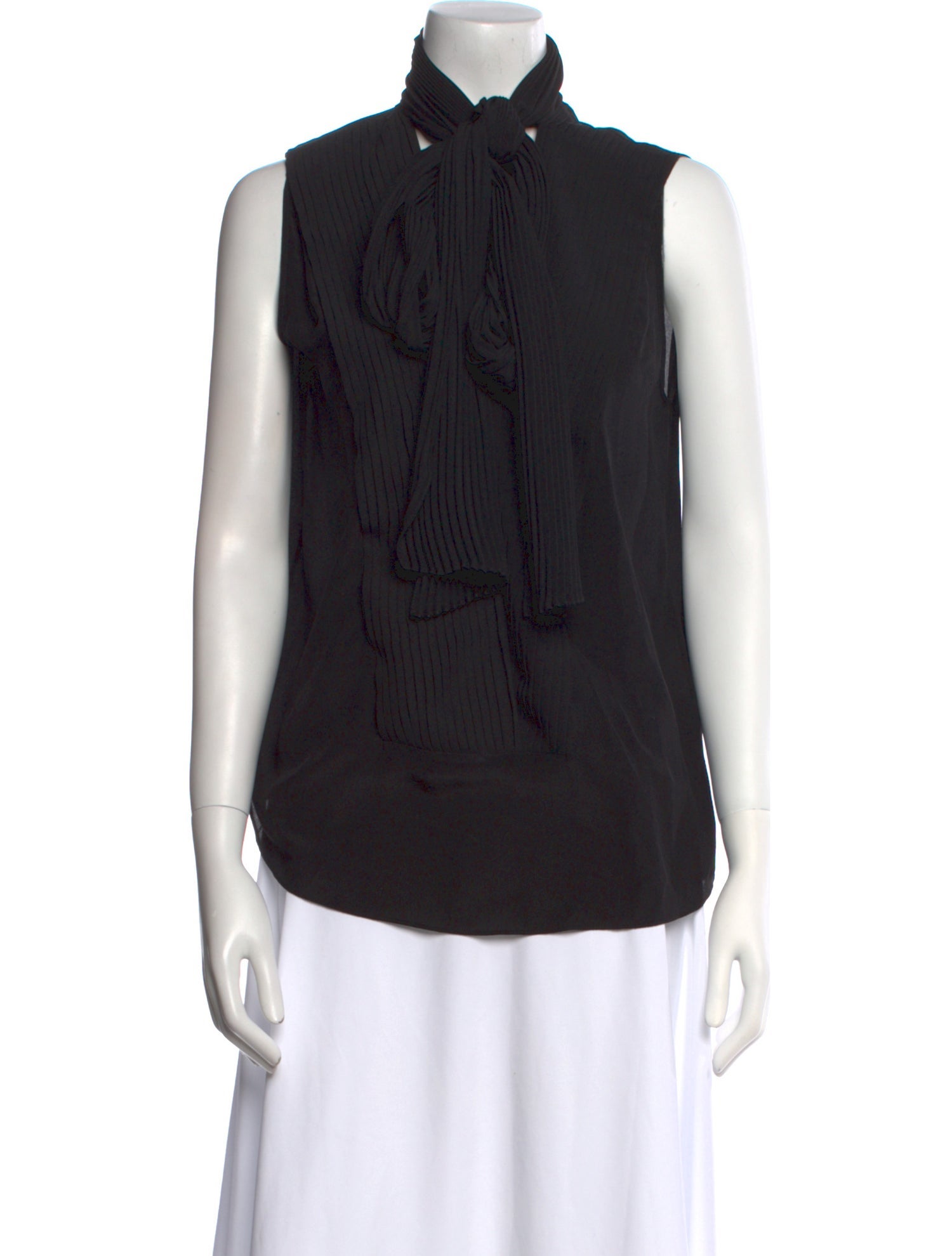 Givenchy Silk Mock Neck Blouse