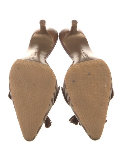 Givenchy Leather Animal Print Mules