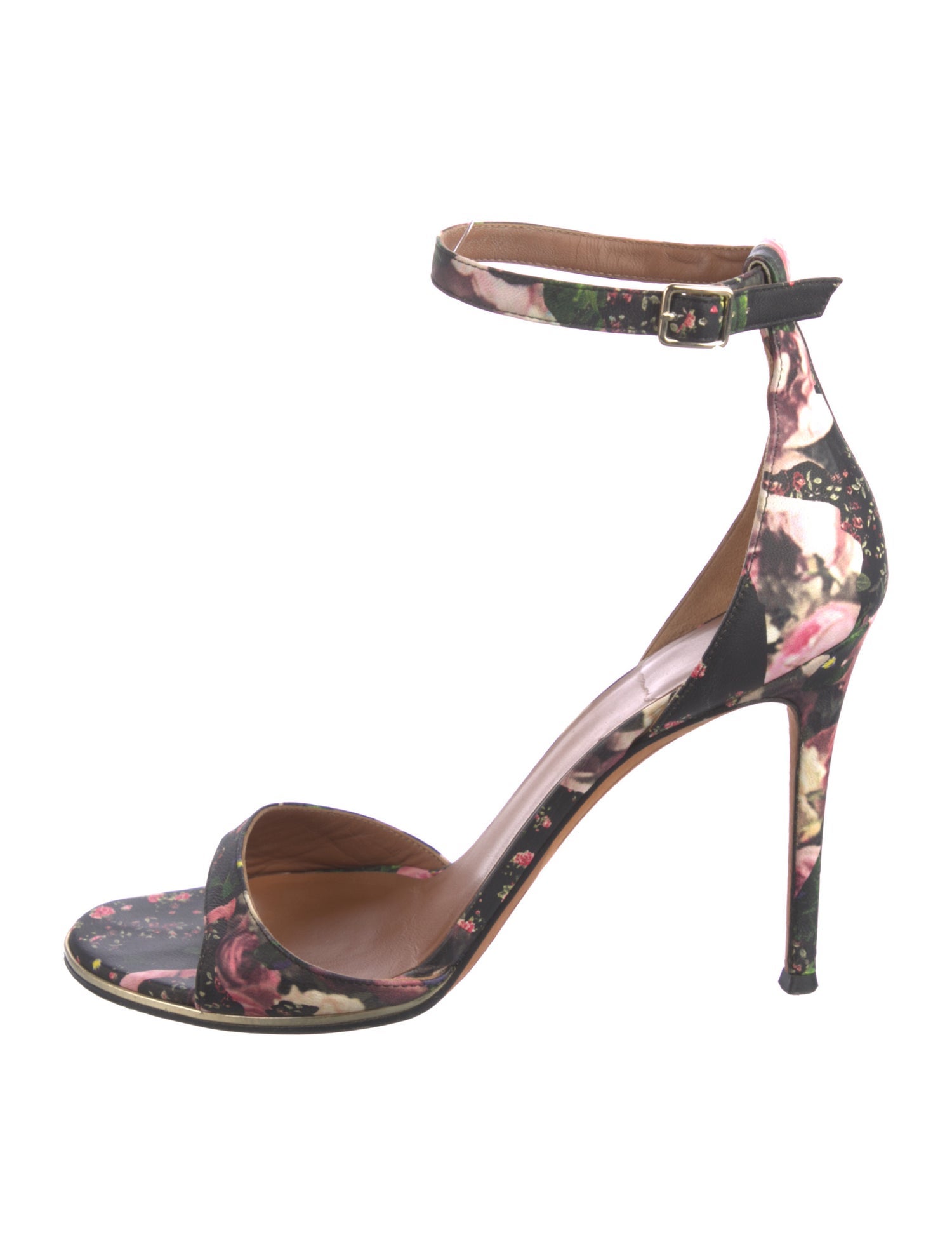 Givenchy Leather Floral Print Sandals