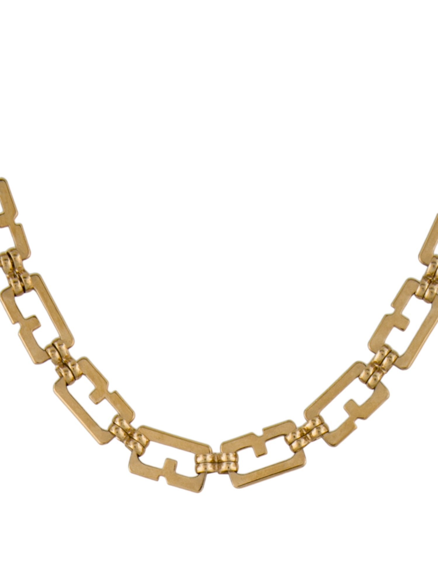 Givenchy Vintage "G" Chain Link Necklace