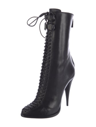 Givenchy Leather Lace-Up Boots