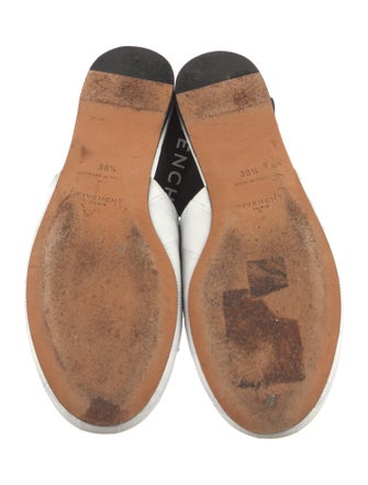 Givenchy Quilted Pattern Leather Slingback Flats