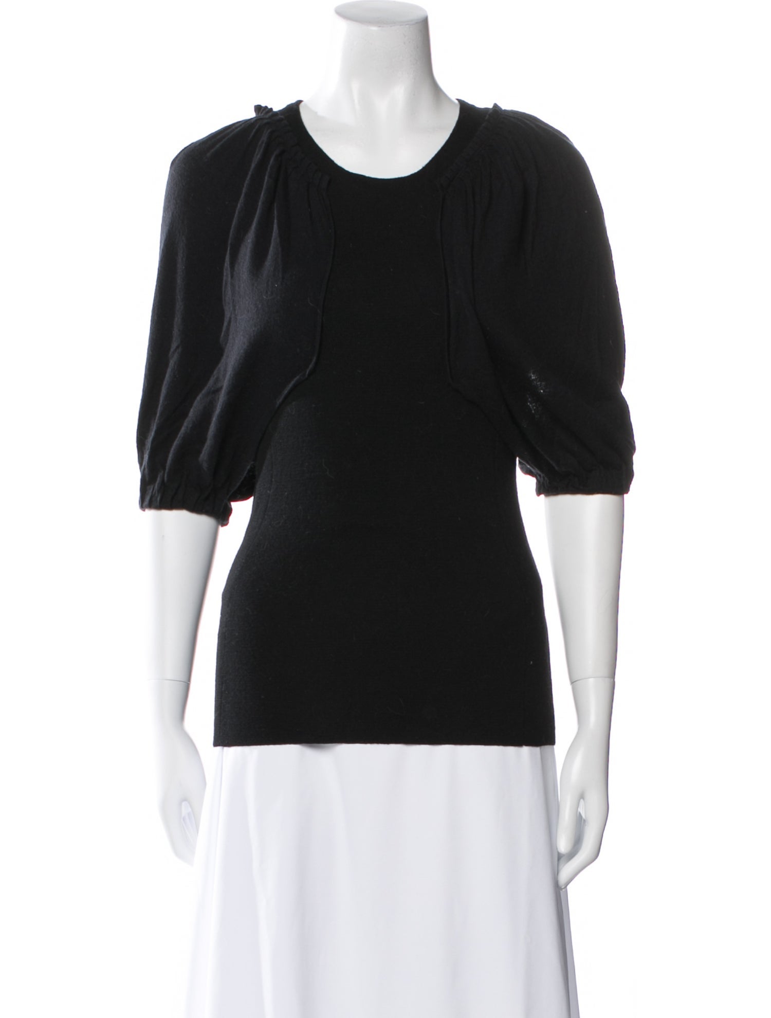 Givenchy Merino Wool Scoop Neck Top