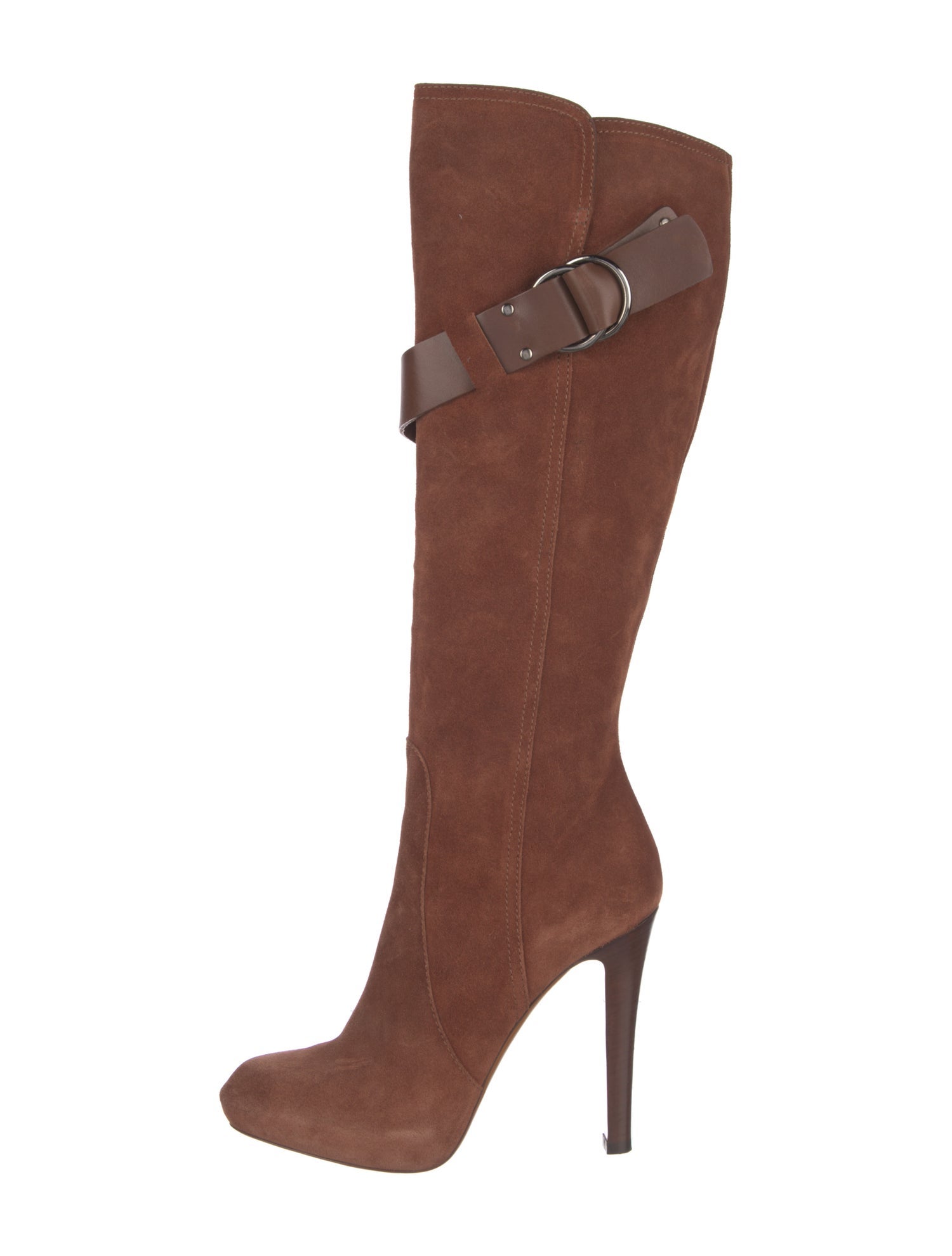 Givenchy Suede Leather Trim Embellishment Boots