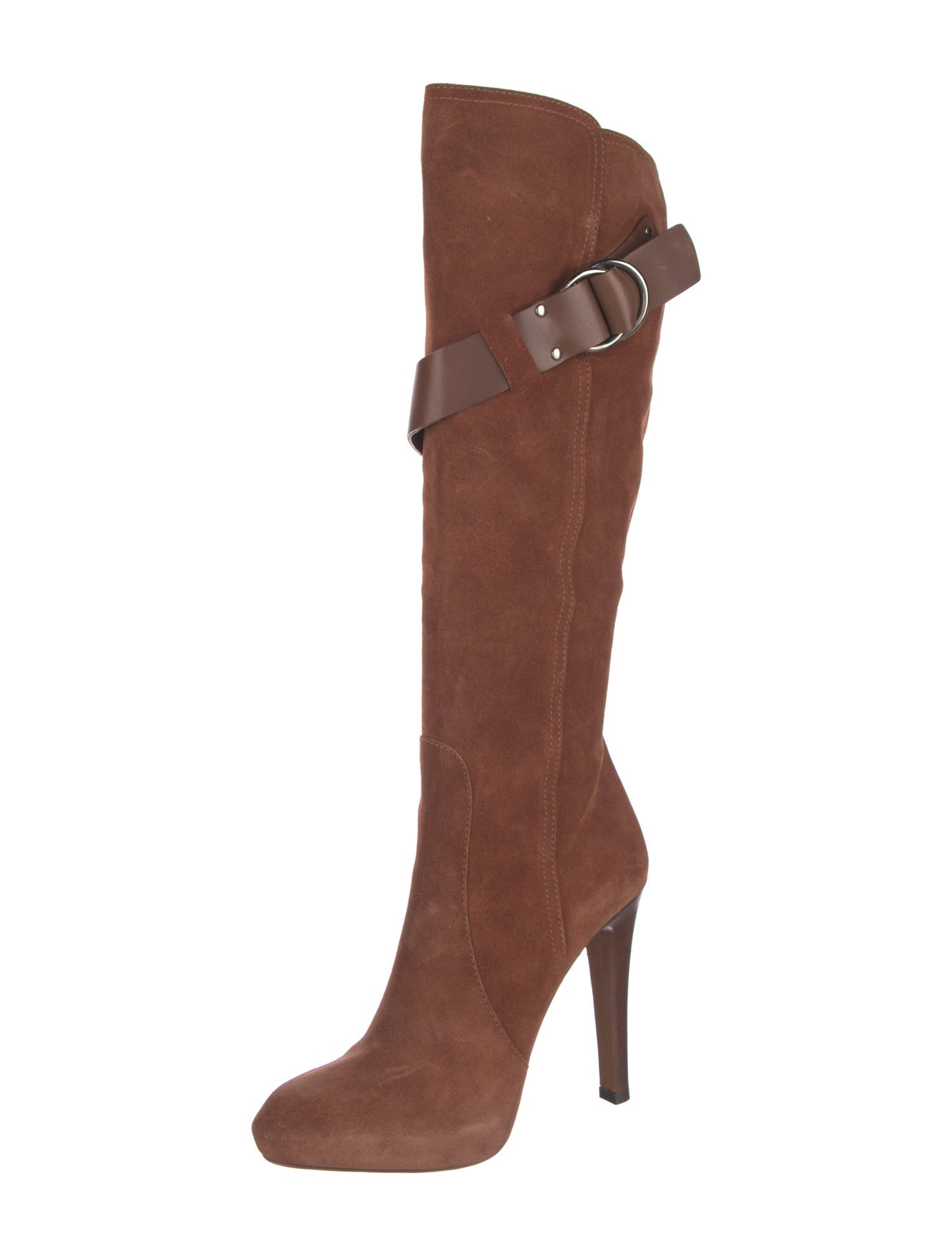 Givenchy Suede Leather Trim Embellishment Boots