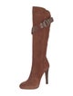 Givenchy Suede Leather Trim Embellishment Boots