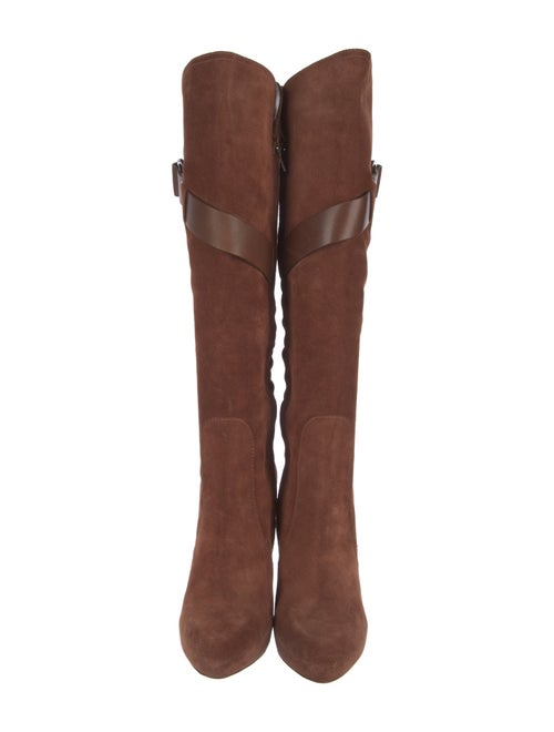 Givenchy Suede Leather Trim Embellishment Boots