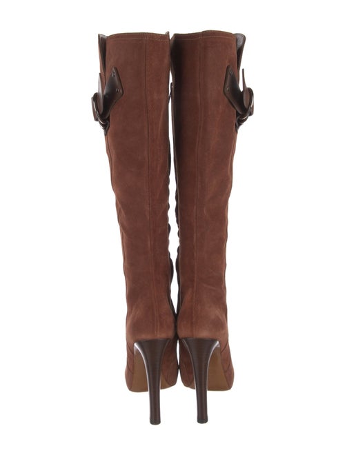 Givenchy Suede Leather Trim Embellishment Boots