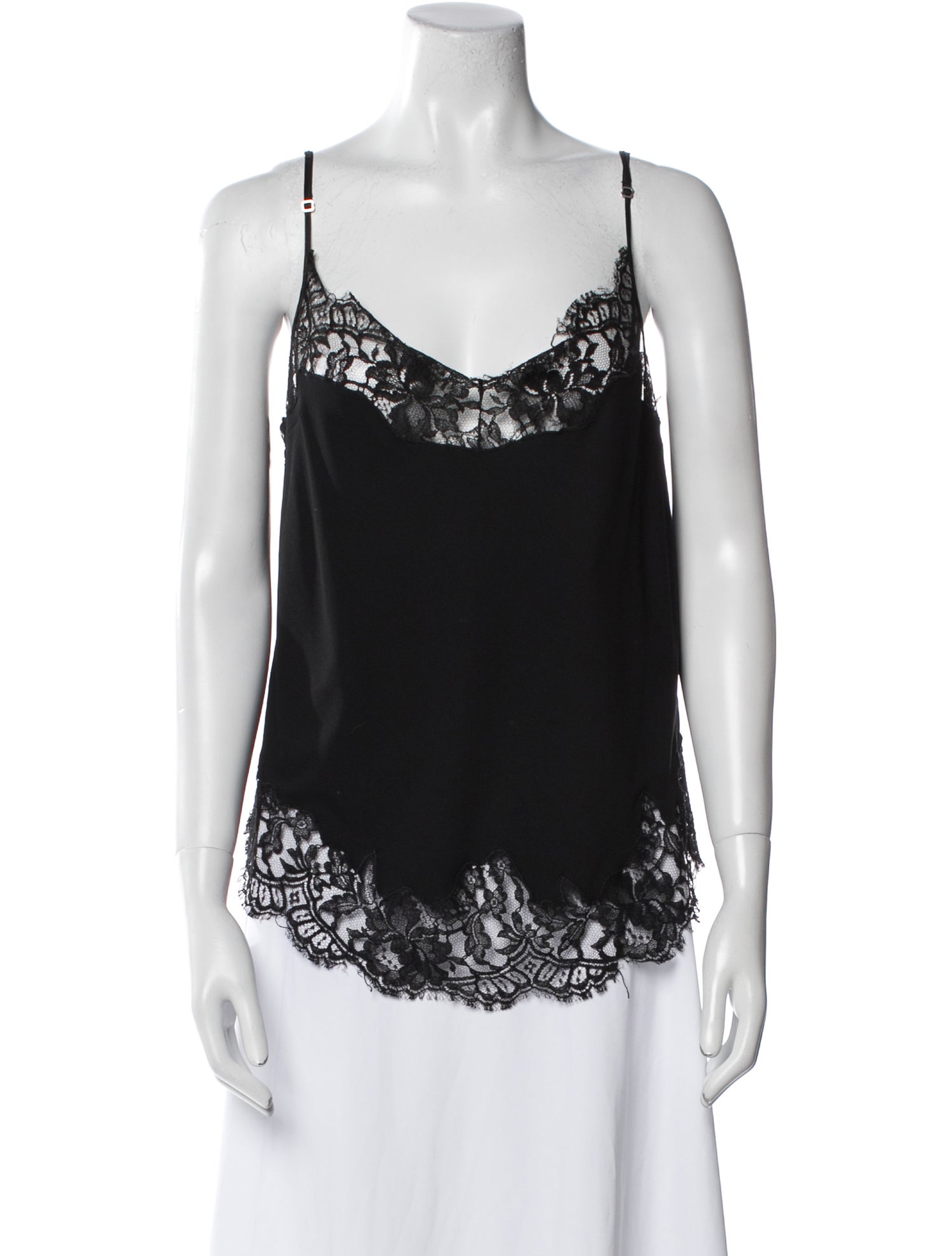 Givenchy Lace Pattern V-Neck Top