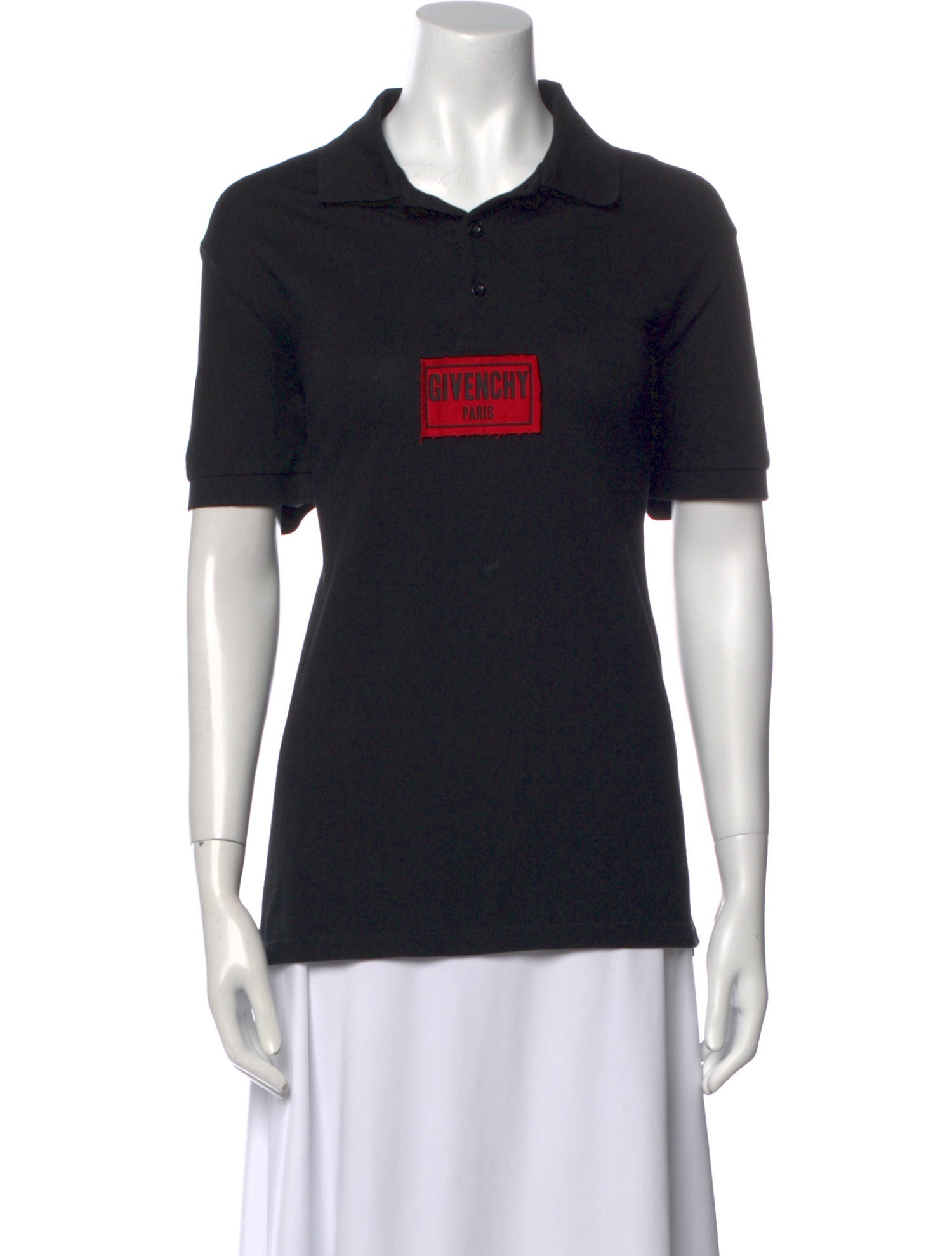 Givenchy Graphic Print Short Sleeve Polo