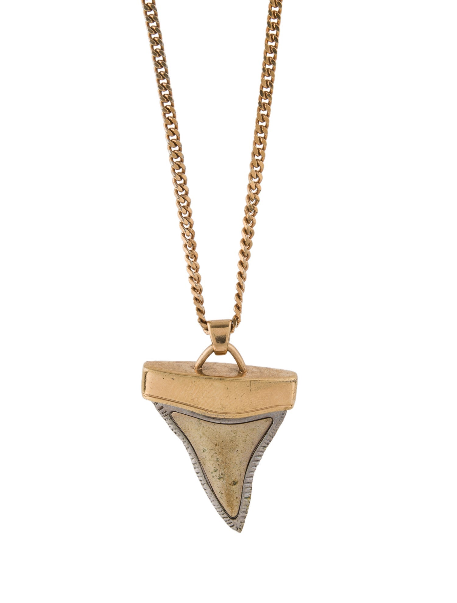 Givenchy Shark Tooth Pendant Necklace