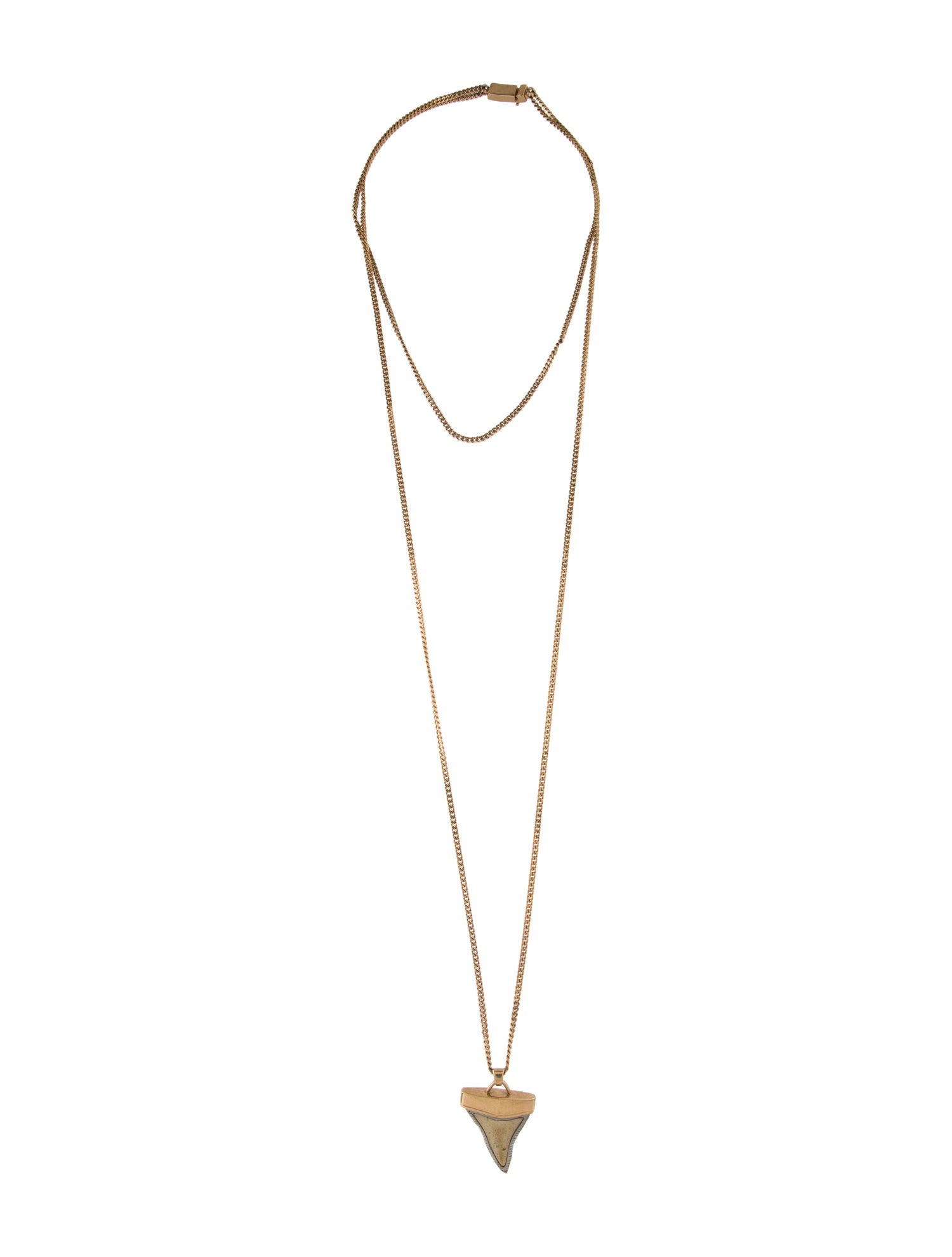 Givenchy Shark Tooth Pendant Necklace