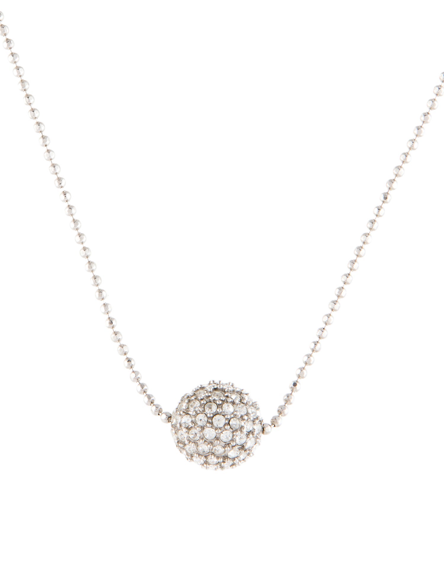 Givenchy Crystal Ball Pendant Necklace