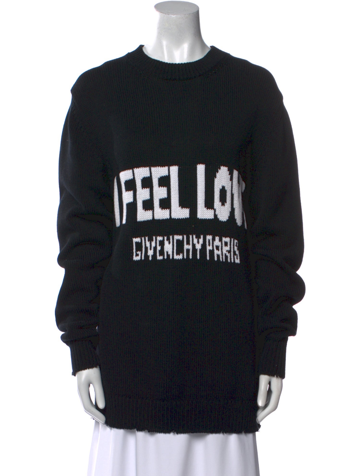 Givenchy Graphic Print Crew Neck Sweater