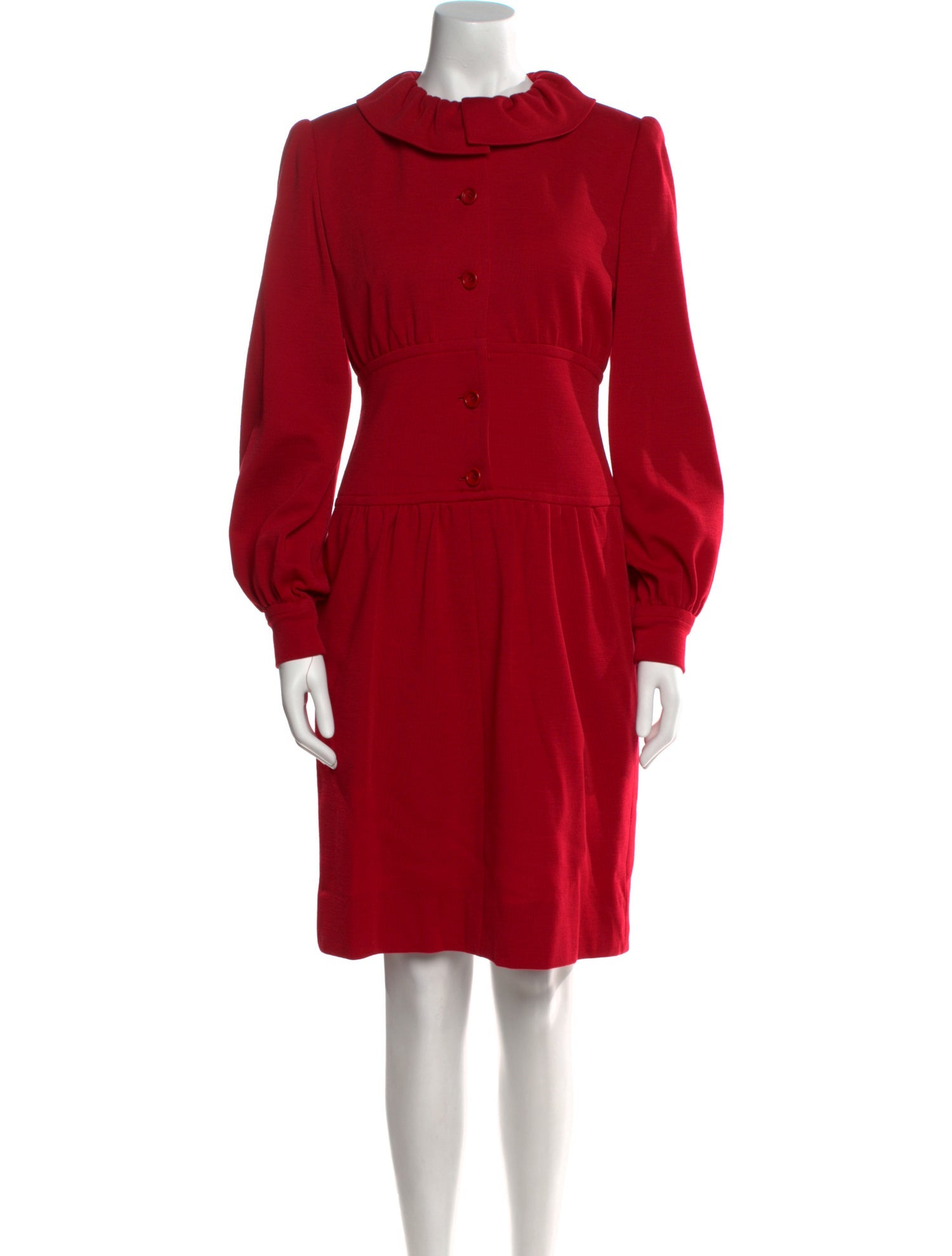 Givenchy Mock Neck Knee-Length Dress