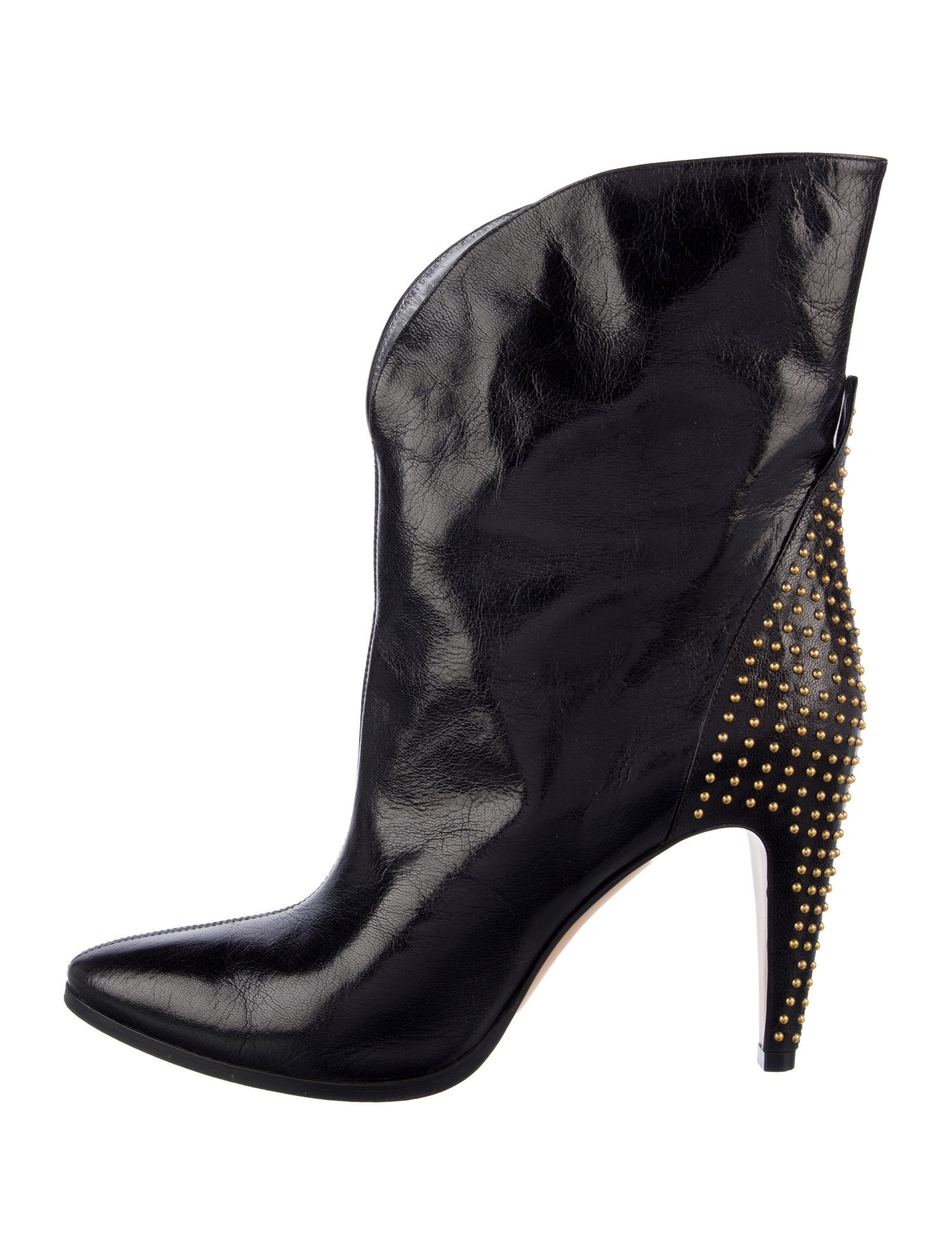 Givenchy Leather Studded Accents Boots