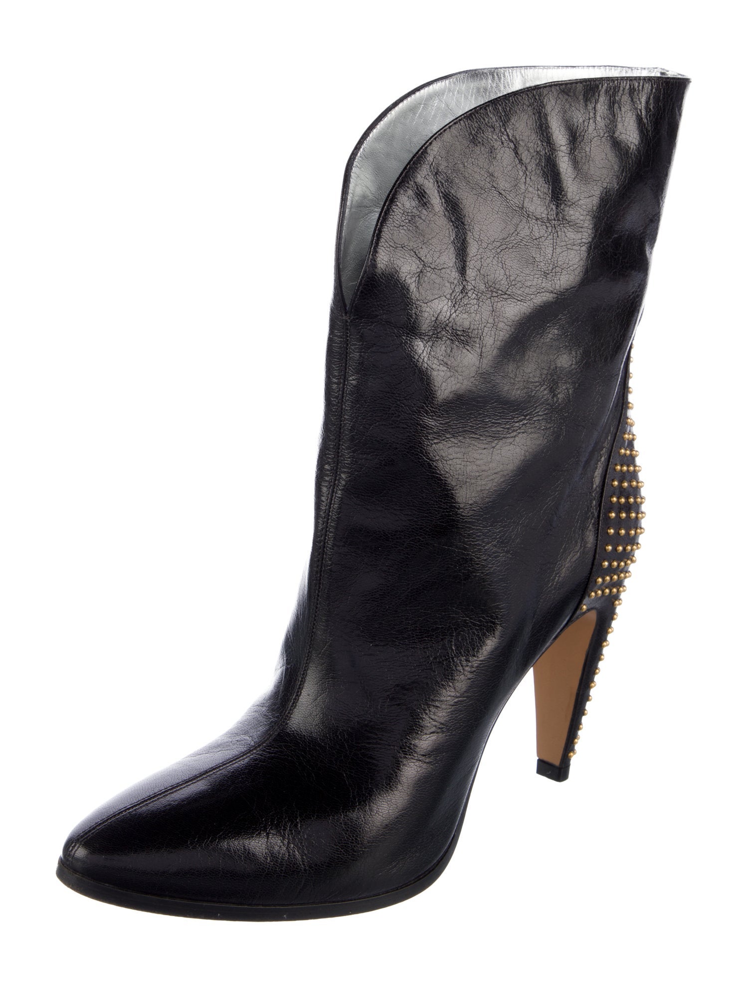 Givenchy Leather Studded Accents Boots
