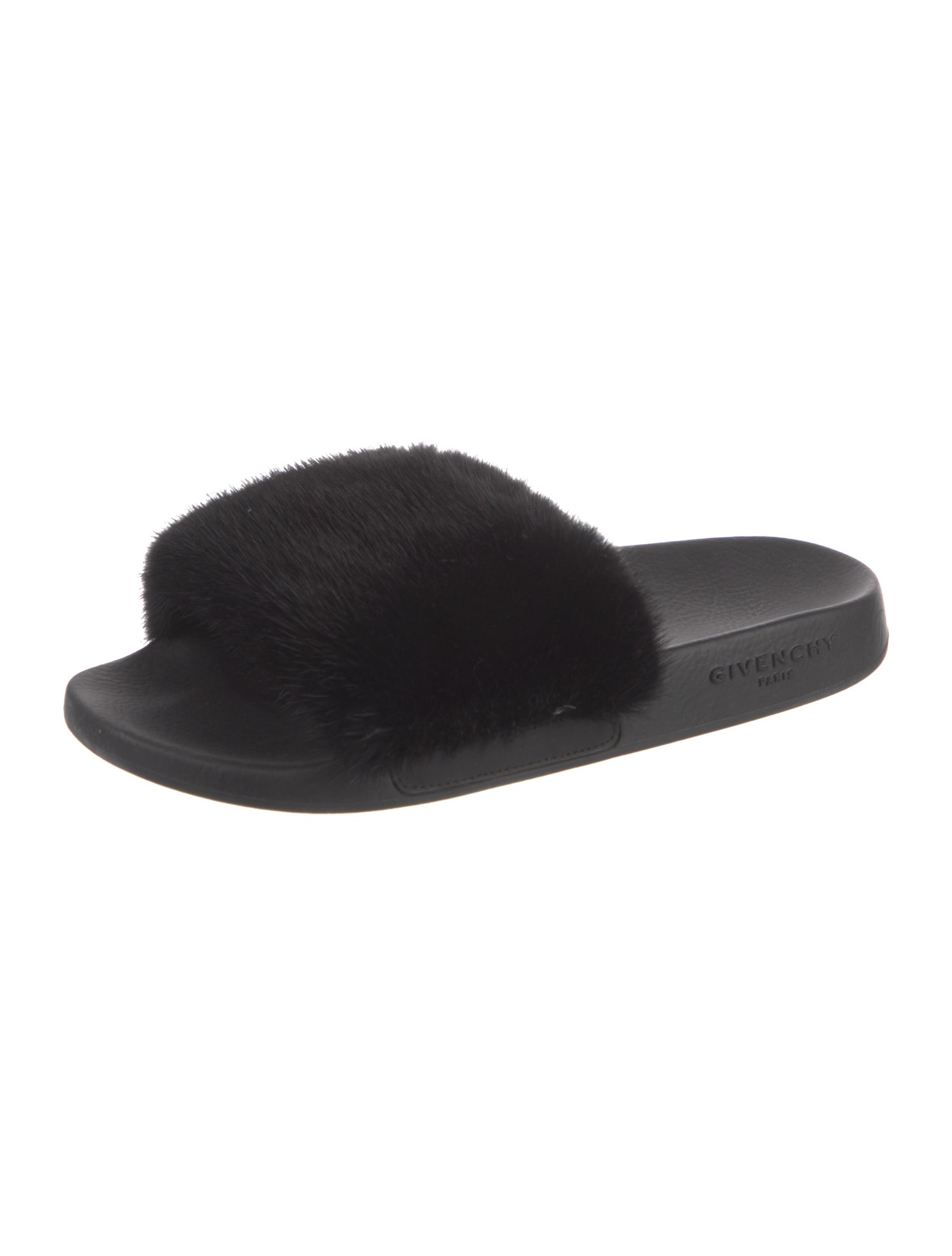 Givenchy Mink Fur Trim Slides