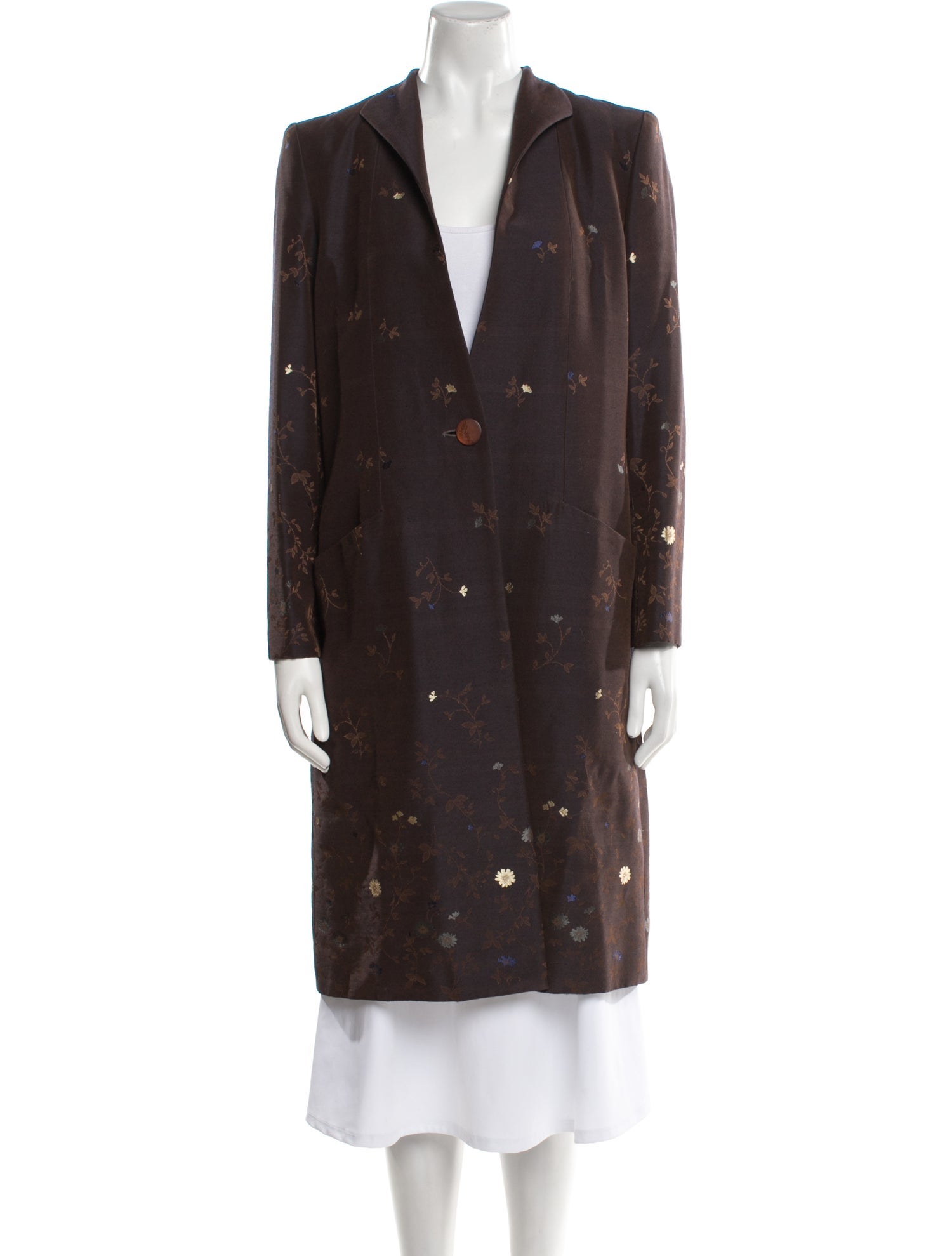 Givenchy Floral Print Trench Coat