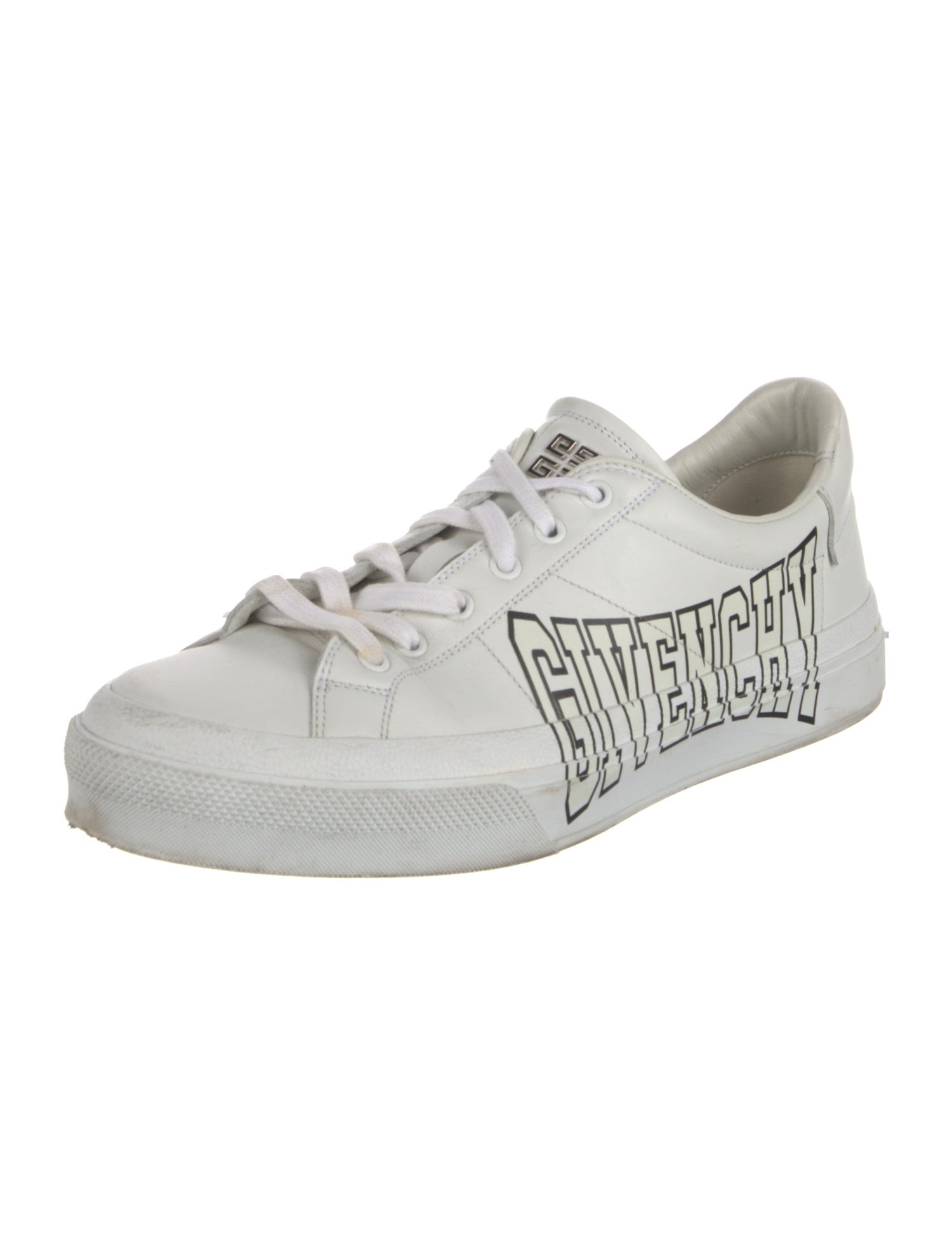 Givenchy Leather Graphic Print Sneakers