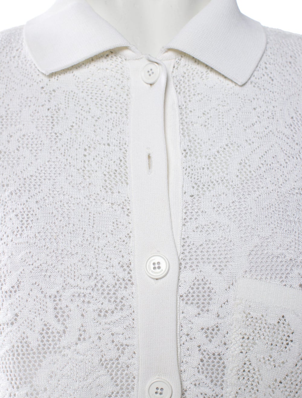 Givenchy Jumpsuit White Lace Pattern Lasercut Acc… - image 4