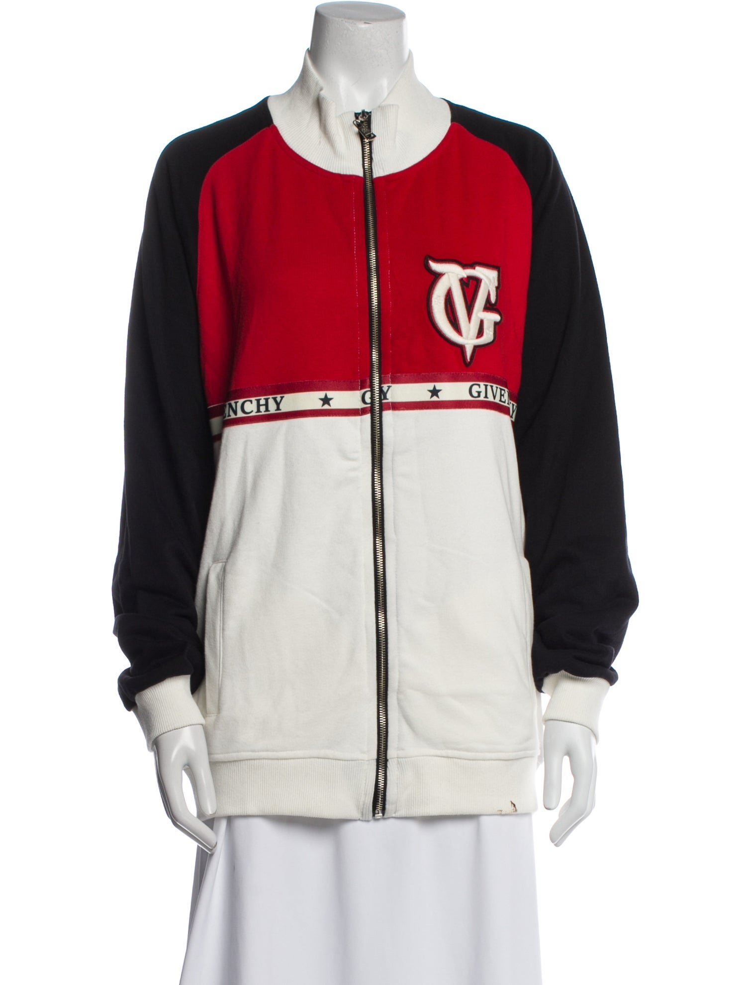 Givenchy Colorblock Pattern Bomber Jacket