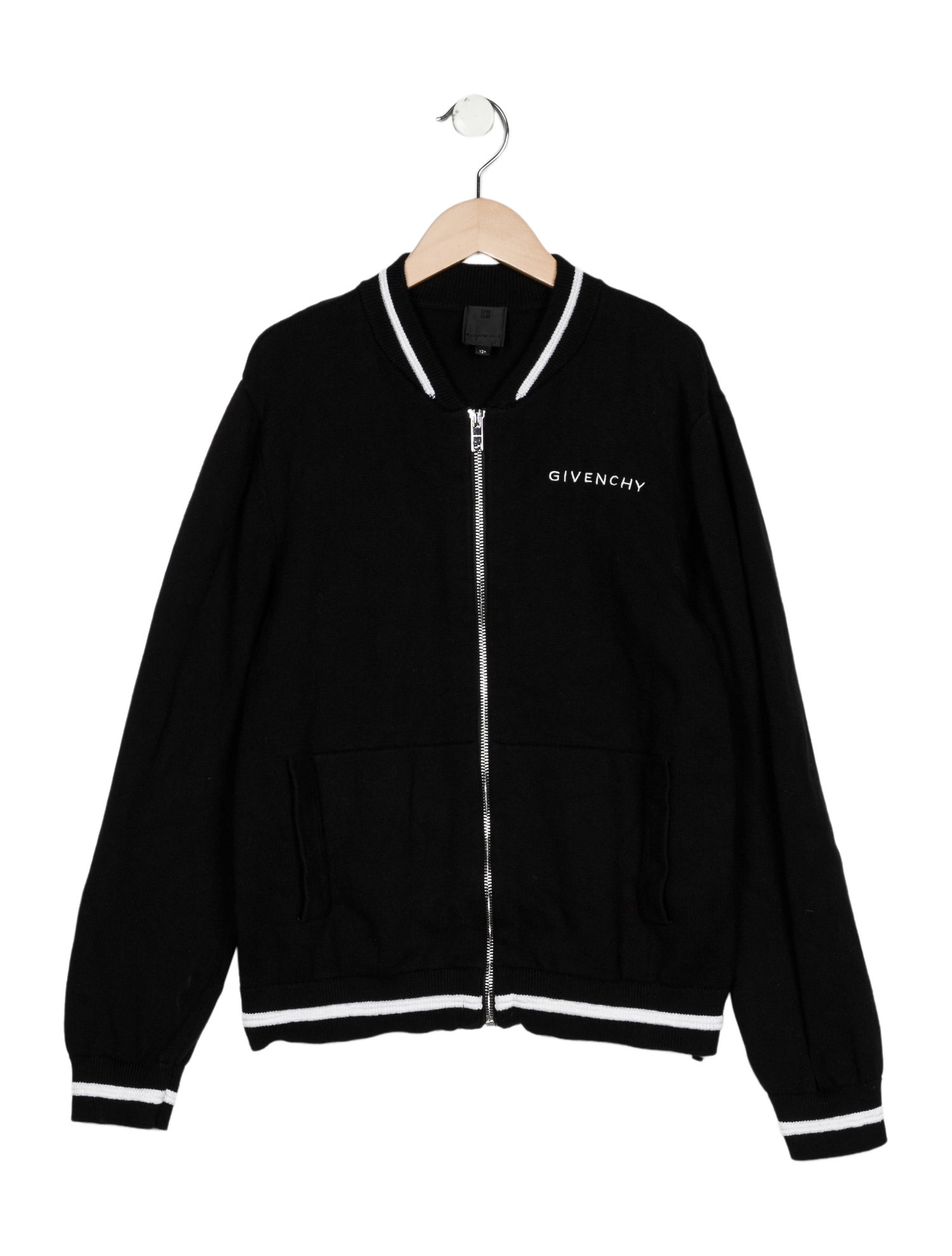 Givenchy Boys' Embroidered Long Sleeve Zip Sweater