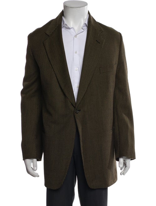 Givenchy Wool Tweed Pattern Peacoat