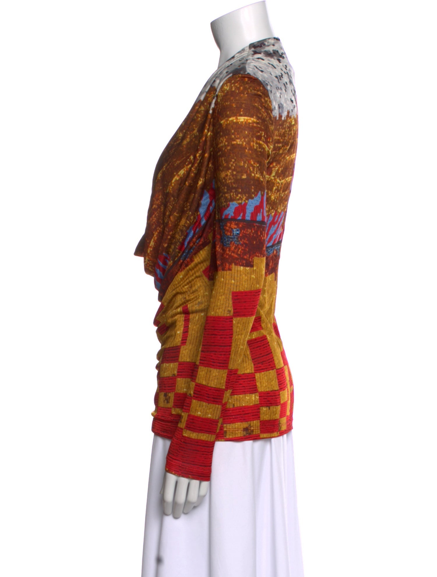 Givenchy Printed Cowl Neck Tunic