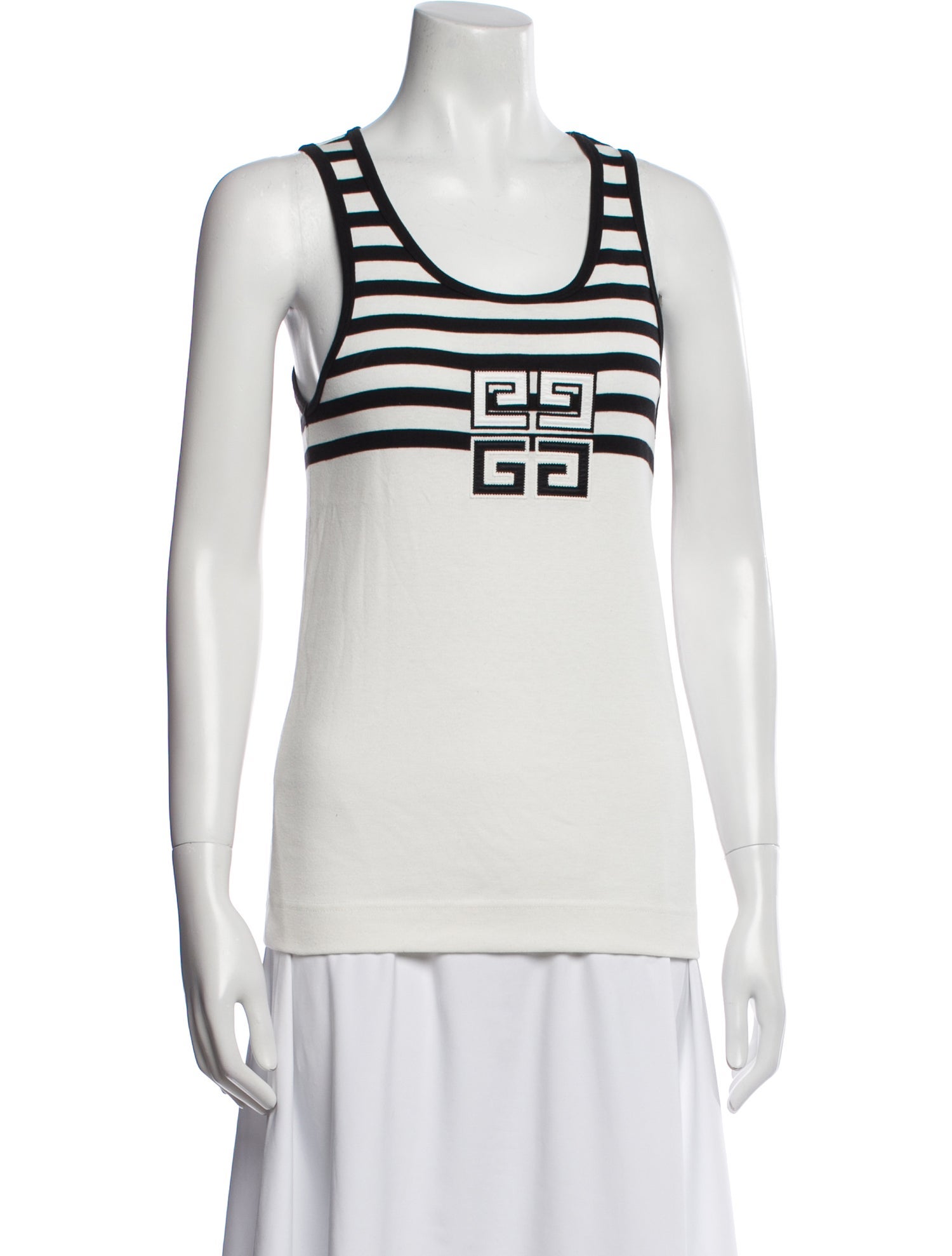 Givenchy Graphic Print Scoop Neck Top