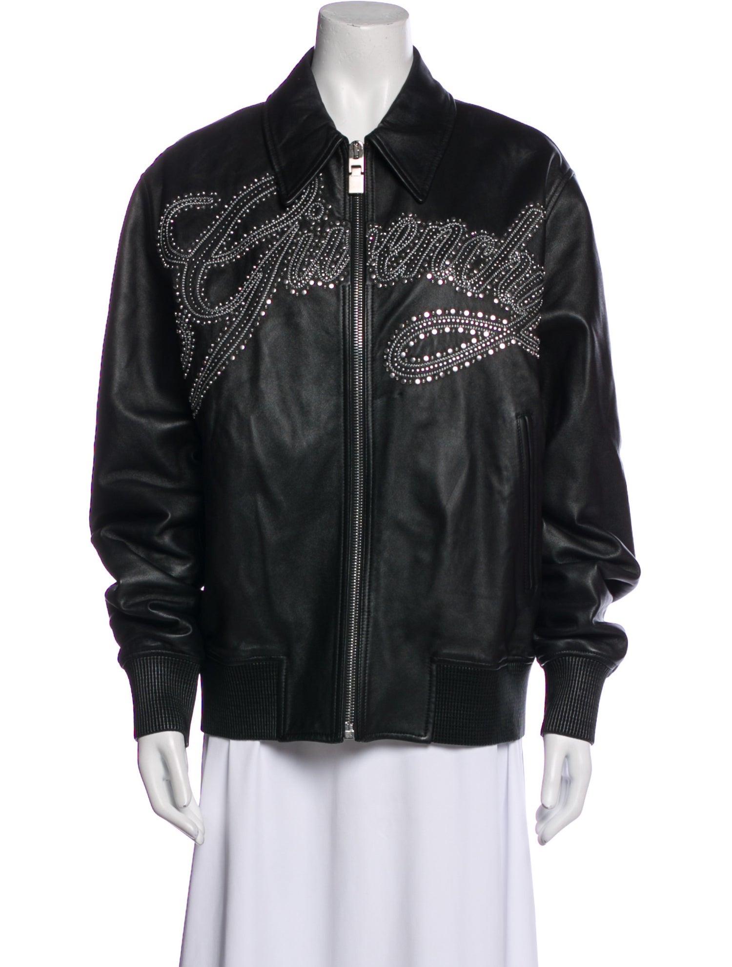 Givenchy Lamb Leather Bomber Jacket