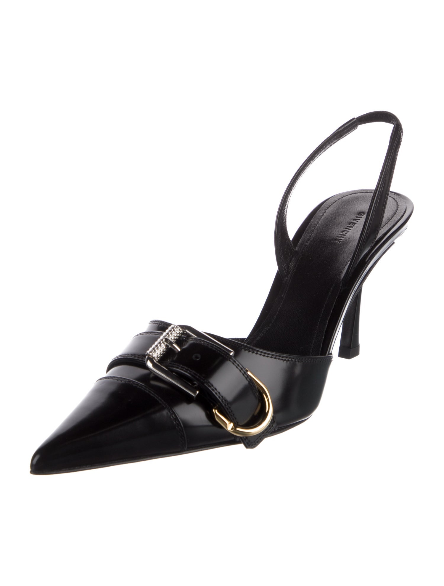 Givenchy Patent Leather Slingback Pumps
